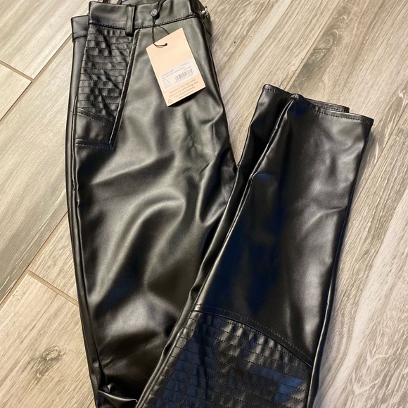 Faux Leather Bike Detail Trouser - Picture 4 of 4